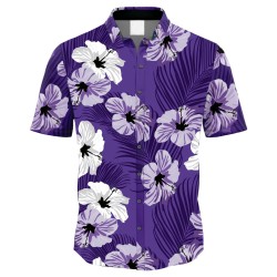 Men's short-sleeved button-down shirt
