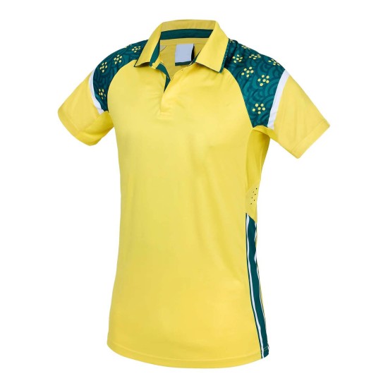 Mens Fasion Polo Green and Gold