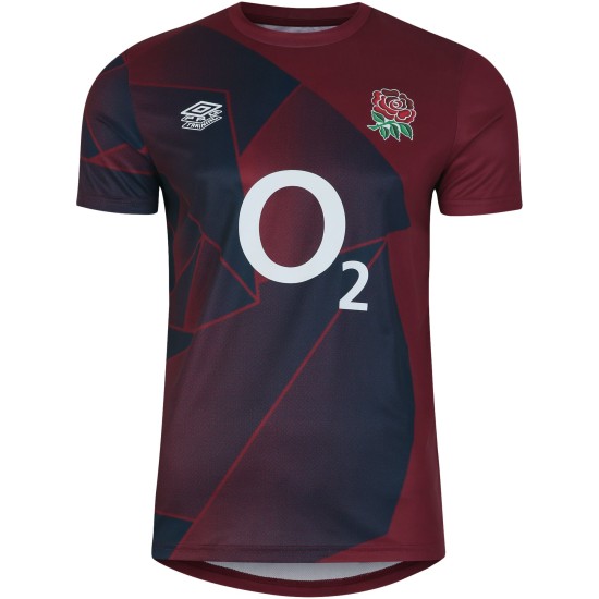 England Rugby Warm Up Jersey - Red - Junior