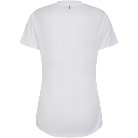 England Rugby Red Roses Warm Up Jersey - White - Womens