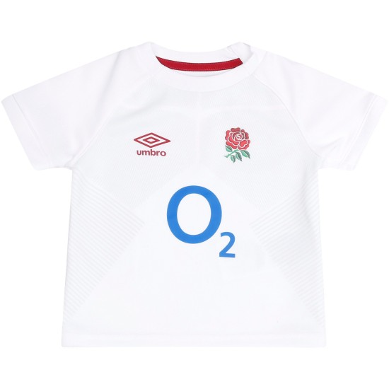 England Rugby Home Replica Shirt 2023/24 - White - Kids