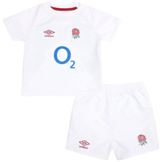 England Rugby Home Replica Shirt 2023/24 - White - Kids