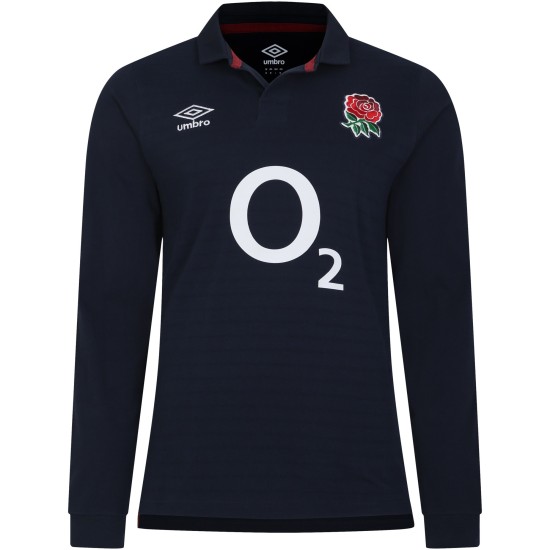 England Rugby Alternate Classic Long Sleeve Jersey 2023/24 - Navy - Mens