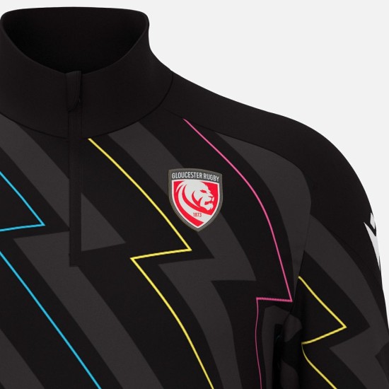 Gloucester Rugby 2025/26 1/4 Zip Warm Up Top