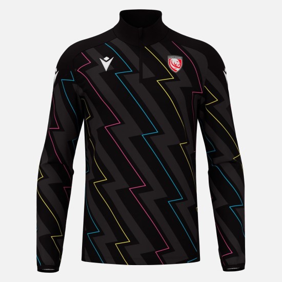 Gloucester Rugby 2025/26 1/4 Zip Warm Up Top