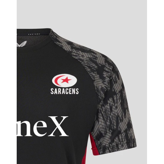 MEN'S 25/26 TRAINING SHORT SLEEVE TEE - CAVIAR