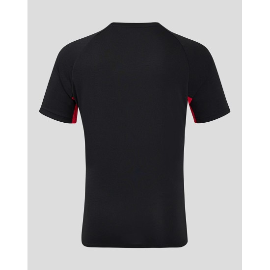 Men's Saracens 24/25 Matchday Short Sleeve Tee Black/Red