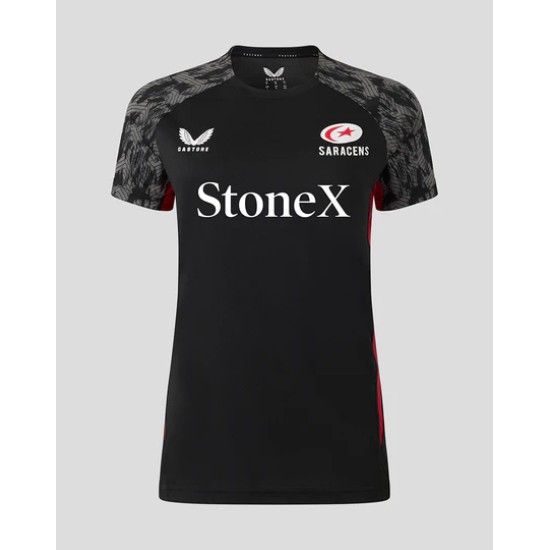 WOMEN'S 25/26 TRAINING SHORT SLEEVE TEE - CAVIAR