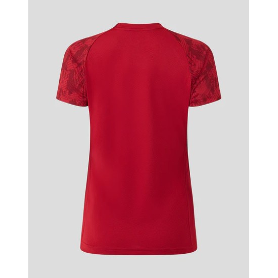 WOMEN'S 25/26 TRAINING SHORT SLEEVE TEE - RHYMTHIC RED