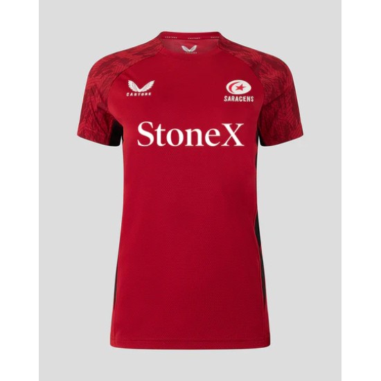 WOMEN'S 25/26 TRAINING SHORT SLEEVE TEE - RHYMTHIC RED