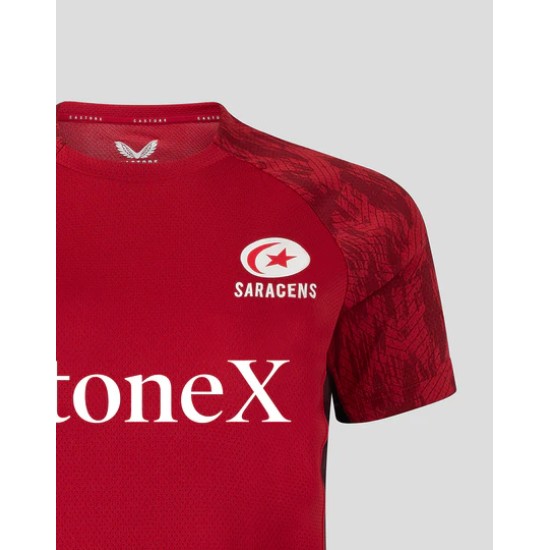 WOMEN'S 25/26 TRAINING SHORT SLEEVE TEE - RHYMTHIC RED