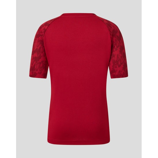 Junior 25/26 TRAINING SHORT SLEEVE TEE - RHYMTHIC RED