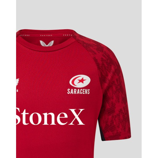 Junior 25/26 TRAINING SHORT SLEEVE TEE - RHYMTHIC RED