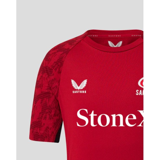 Junior 25/26 TRAINING SHORT SLEEVE TEE - RHYMTHIC RED