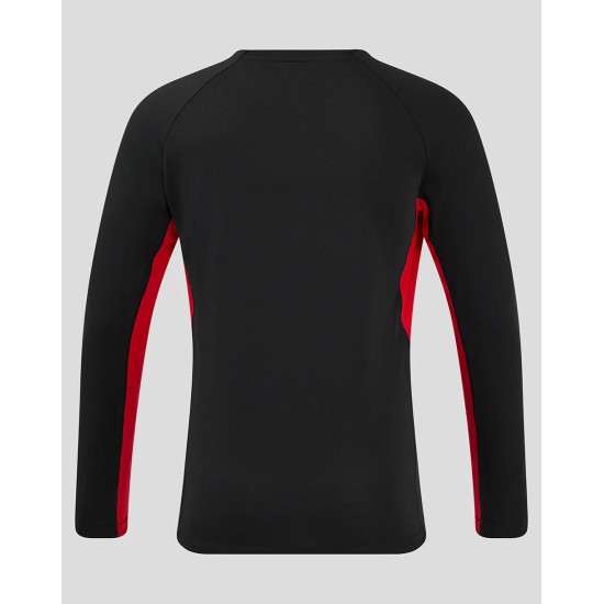 Men's Saracens 24/25 Matchday Long Sleeve Tee Black/Red