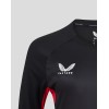 Women's Saracens 24/25 Matchday Long Sleeve Tee Black/Red