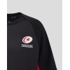 Junior Saracens 24/25 Matchday Short Sleeve Tee Black/Red Junior Saracens 24/25 Matchday Short Sleeve Tee Black/Red
