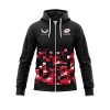 Men's Saracens 24/25 Matchday Black/Red Zip-Up Hoodie