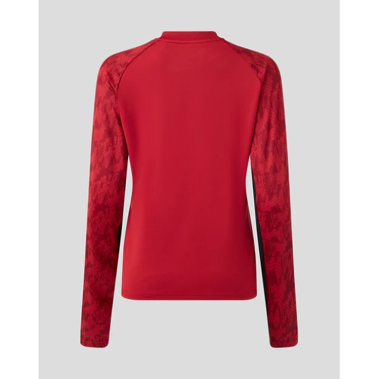 WOMEN'S 25/26 TRAINING DRILL TOP - RHYMTHIC RED
