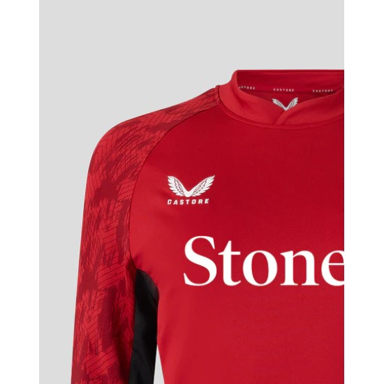 WOMEN'S 25/26 TRAINING DRILL TOP - RHYMTHIC RED