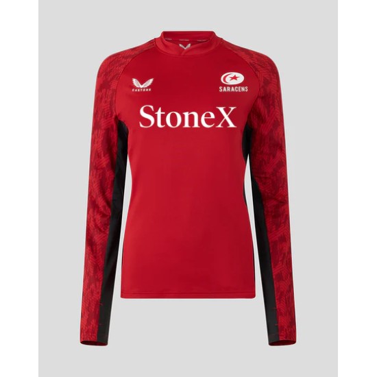 WOMEN'S 25/26 TRAINING DRILL TOP - RHYMTHIC RED