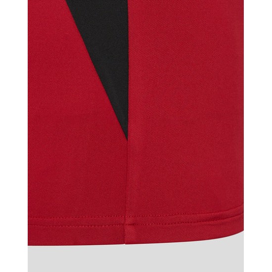WOMEN'S 25/26 TRAINING 1/4 ZIP - RHYMTHIC RED