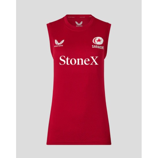 WOMEN'S 25/26 TRAINING VEST - RHYMTHIC RED