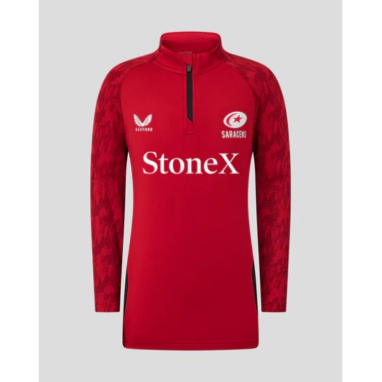 Junior 25/26 Training 1/4 Zip Top - Rhythmic Red