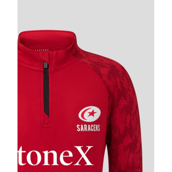 Junior 25/26 Training 1/4 Zip Top - Rhythmic Red