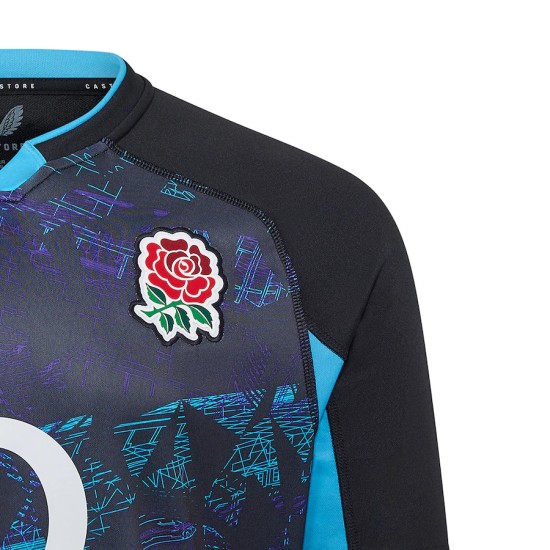 England Rugby Alternate Replica Jersey 2025/26 - Black - Mens