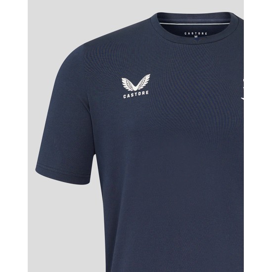 Men's England Rugby 25/26 Travel Short Sleeve Tee - Inkwell