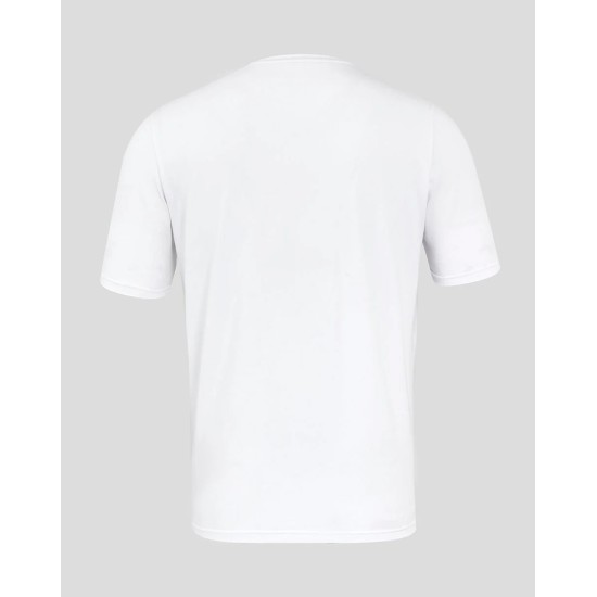 Men's England Rugby 25/26 Travel Short Sleeve Tee - Brilliant White
