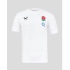 Men's England Rugby 25/26 Travel Short Sleeve Tee - Brilliant White