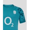 Men’s England Rugby 25/26 Performance Short Sleeve T Shirt – Storm Blue