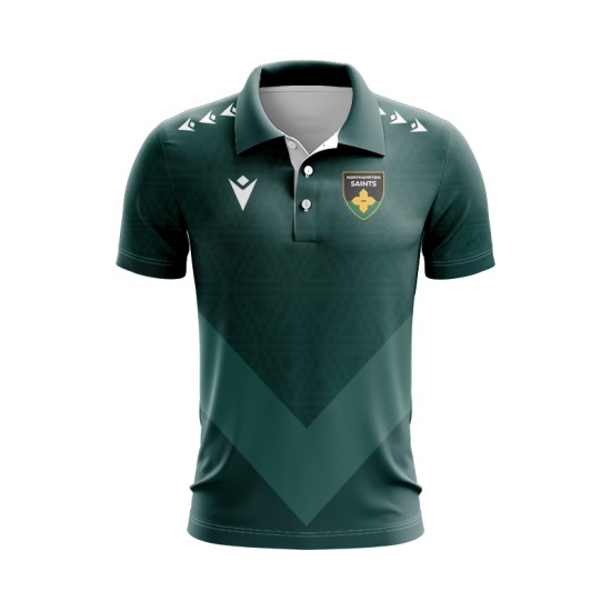 Northampton Saints Rugby 24/25 Adult Cotton Polo Shirt - Mens