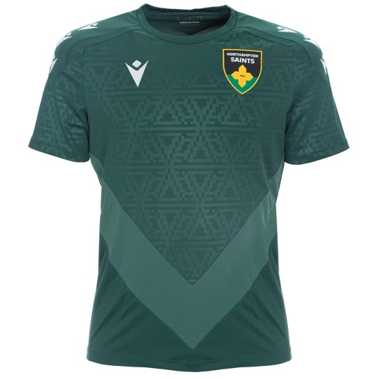 Northampton Saints Rugby 24/25 Training Poly T-Shirt SS Adult