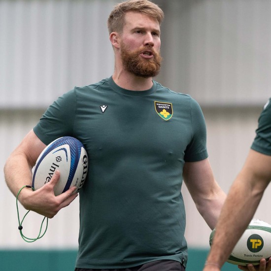 Northampton Saints Rugby 24/25 Cotton T-Shirt Adult