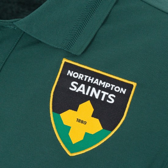 Northampton Saints Rugby 24/25 Cotton Polo Adult