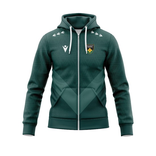 Northampton Saints Rugby 24/25 Hoodie Zip Adults