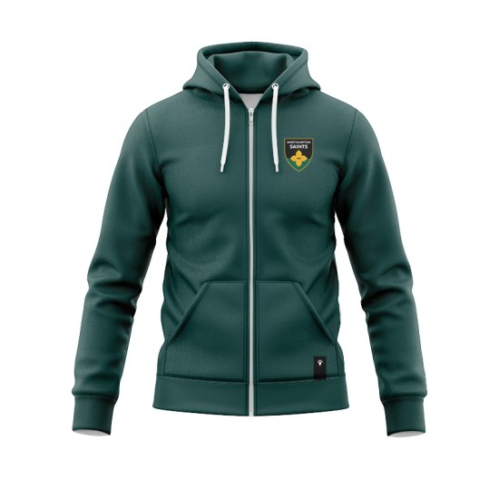 Northampton Saints Rugby 24/25 Cotton Zip Hoodie Mens