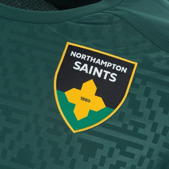 Northampton Saints Rugby 24/25 Training Poly T-Shirt LS Adult