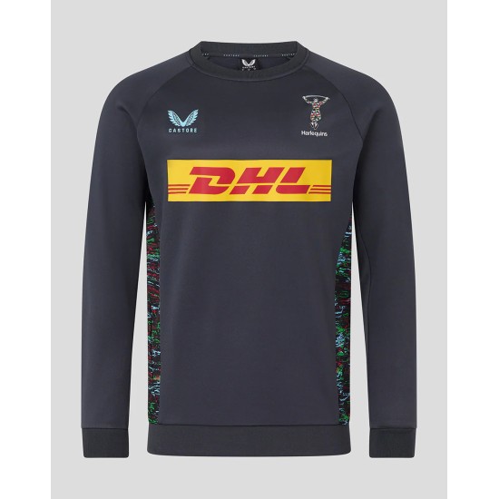 Harlequins Men's 25/26 Training Sweatshirt - Ebony