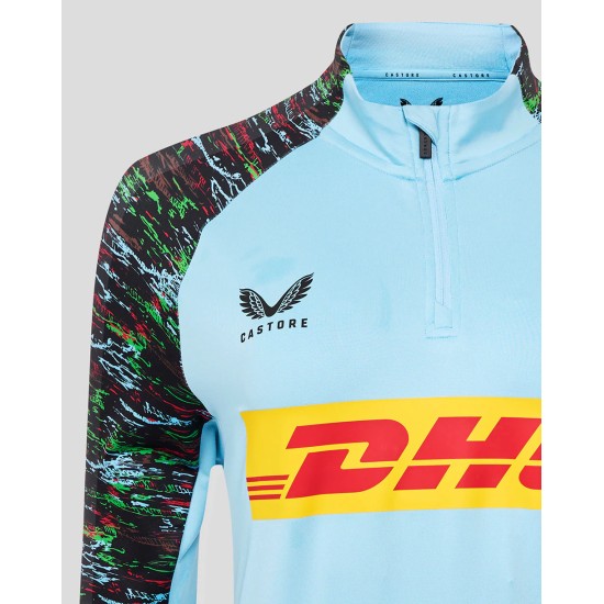 Harlequins Women's 25/26 Training 1/4 Zip - Sky Blue