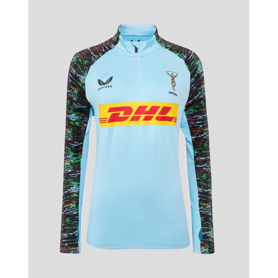 Harlequins Women's 25/26 Training 1/4 Zip - Sky Blue