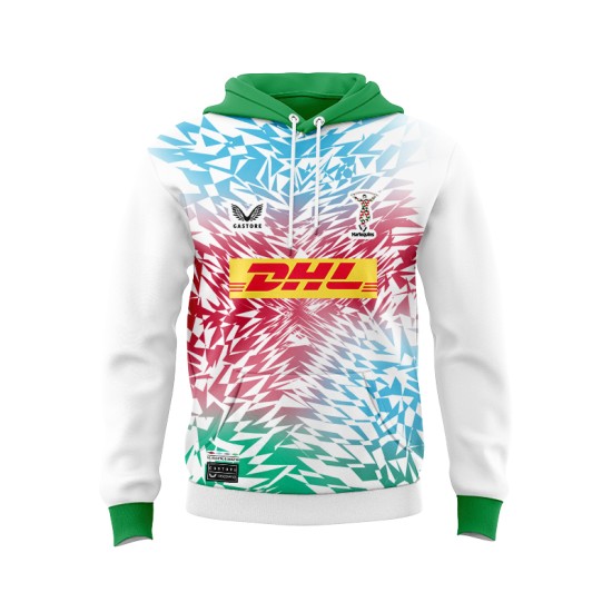 Mens Harlequins 24/25 Pro Away Jersey Hoodie