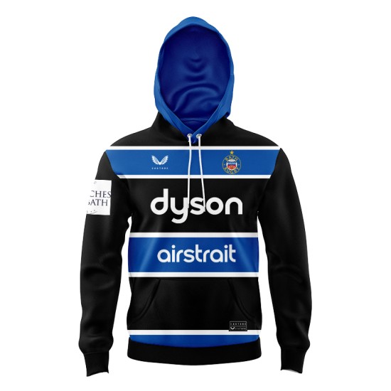 Bath Rugby 2024/25 Home Cotton Hoodie for Kids Bath Rugby 2024/25 Home Cotton Hoodie for Kids
