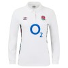 England Rugby Home Classic Long Sleeve Jersey 2024/25 - White - Womens