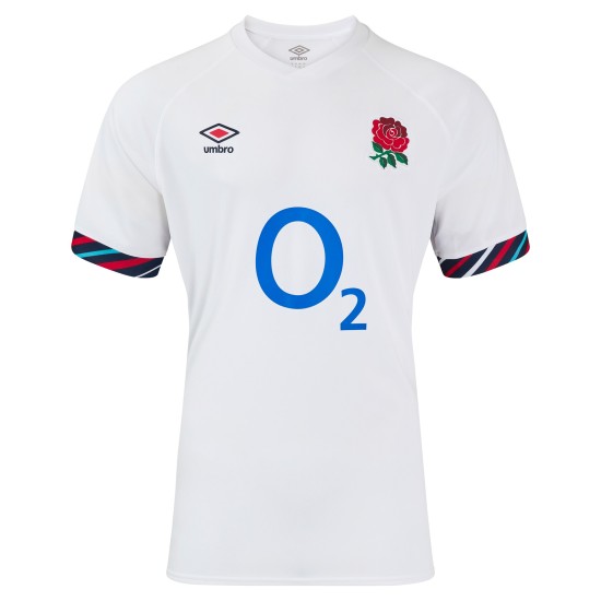 England Rugby Home Replica Jersey 2024/25 - White - Mens England Rugby Home Replica Jersey 2024/25 - White - Mens