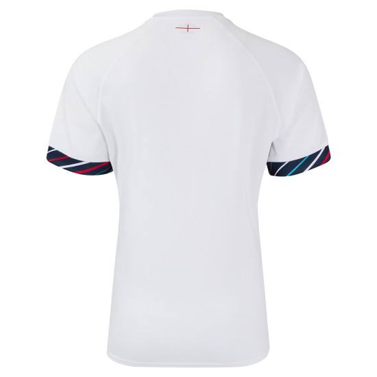 England Rugby Home Replica Jersey 2024/25 - White - Mens England Rugby Home Replica Jersey 2024/25 - White - Mens