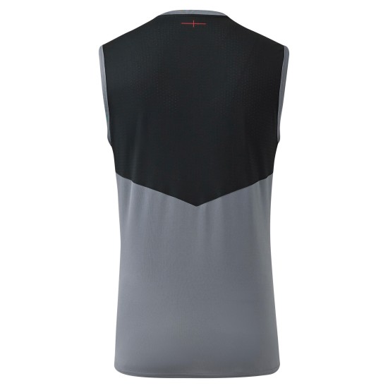 England Rugby Training Sleeveless T-Shirt - Gray - Mens